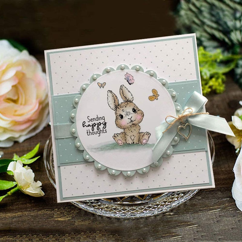 Arrietty Happy Easter Egg Bunny Chicken Flowers Butterfly Mother Day Clear Stamps for Card Making Decoration and DIY Scrapbooking Tools Rubber Stamps - Image 3